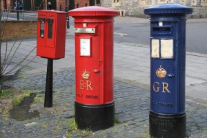 GR Airmail pillar box 1930s, with later E2R, Berks. Robert Cole