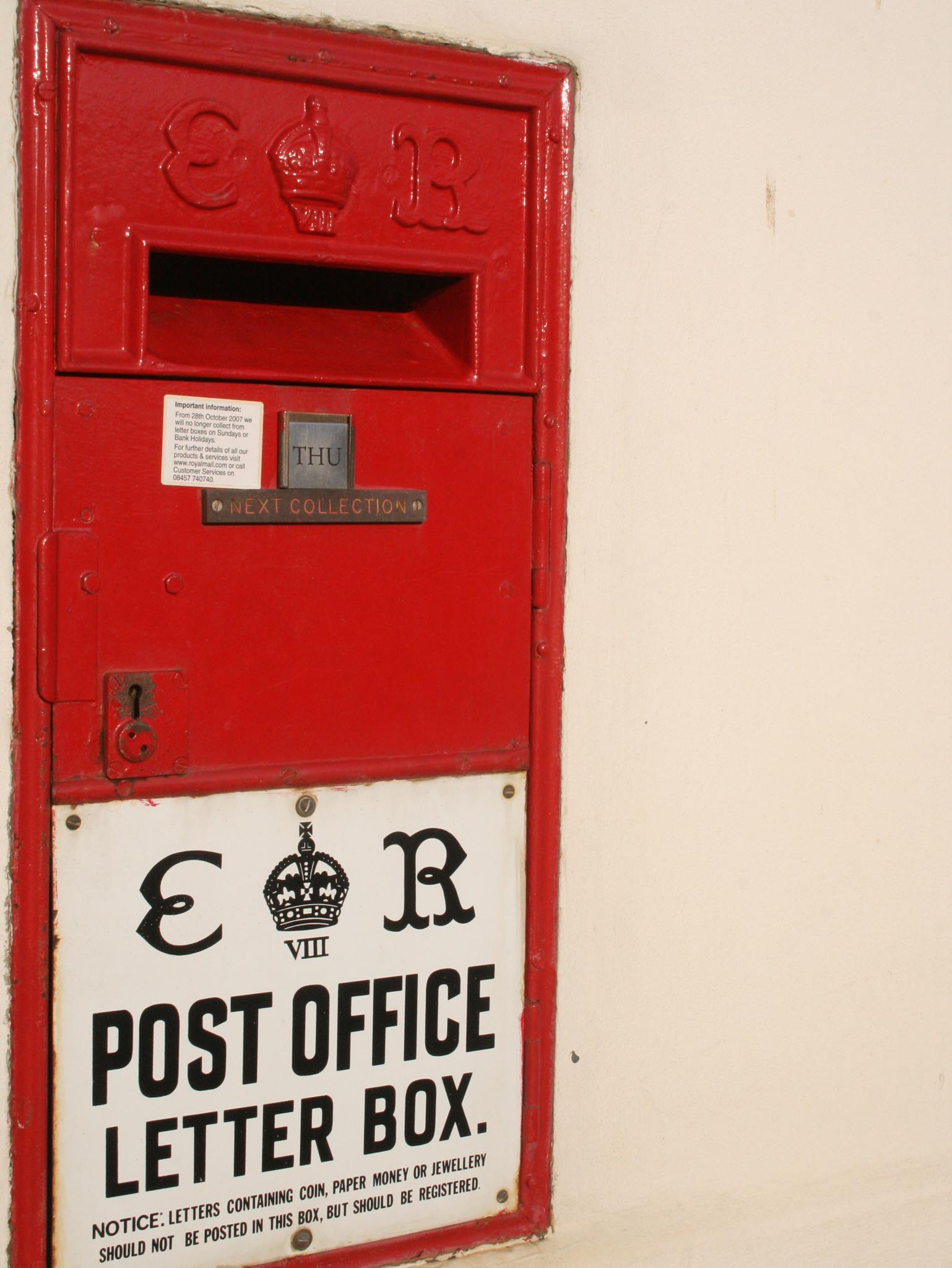 E8R Ludlow wall box, 1930s, Suffolk. Robert Cole