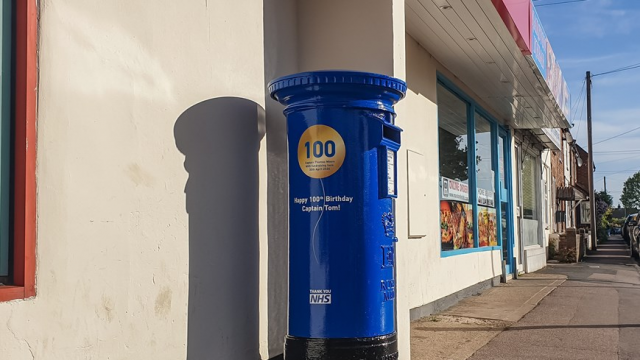 Pillar Box For Captain Tom